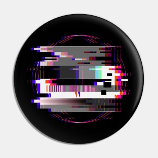 Pink Glitch TV test Pin