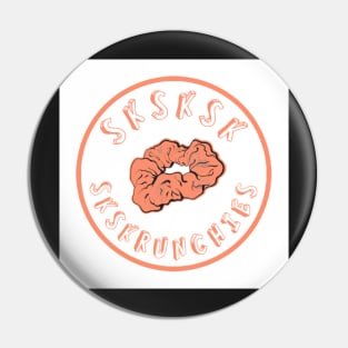 SKSKSK Scrunchie Sticker VSCOGRL Visco Girl Orange Peach Pastel Gifts for Girls Pin