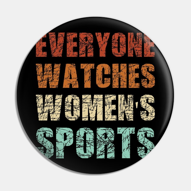 Funny Women's Sports Vintage Pin by TeeTypo