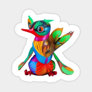 Hummingbird alebrije (dark) Magnet