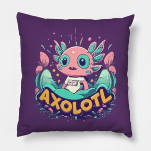 Axolotl design Pillow