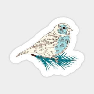 Winter Sparrow Magnet