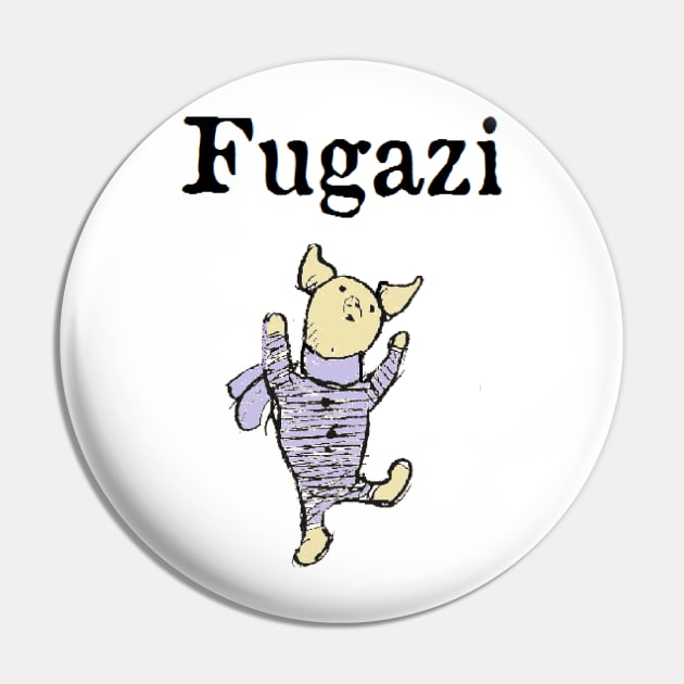 FUGAZI Pin by Stubbs Letterpress