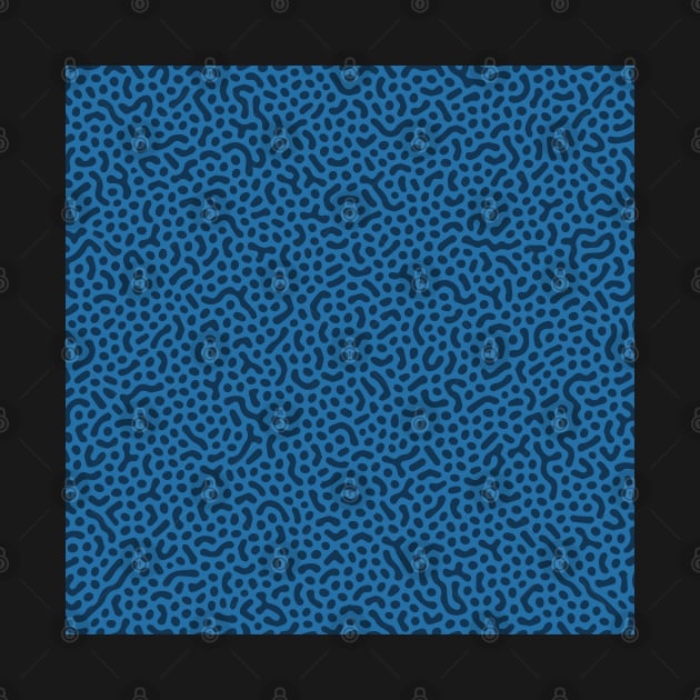 Bacteria Turing Pattern (Blue) by John Uttley