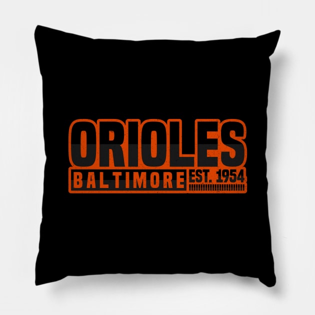 Baltimore Orioles 02 Pillow by yasminkul