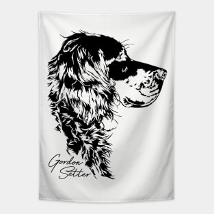 Gordon Setter dog portrait hunting dog Tapestry