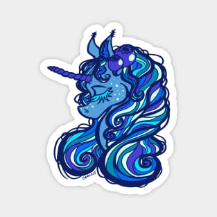 Blueberry Unicorn Magnet