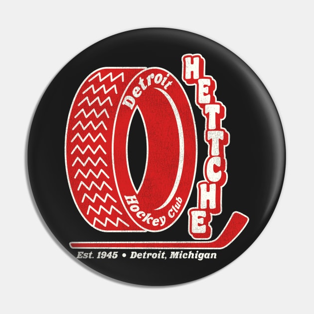 Defunct Detroit Hettche Hockey Team Pin by Defunctland