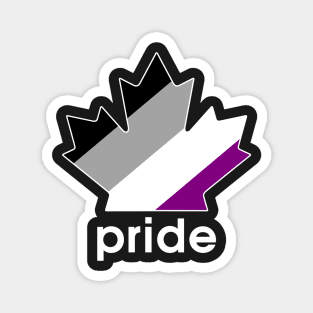 Ace Asexual Pride Maple Leaf Magnet