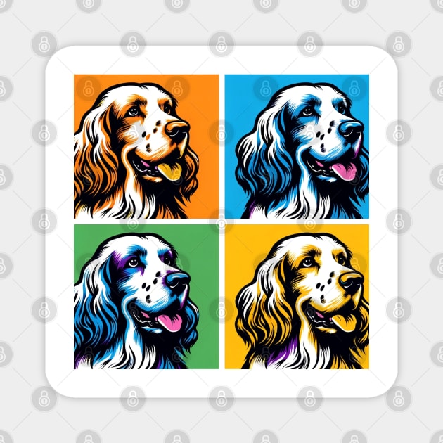 English Setter Pop Art - Dog Lovers Magnet by PawPopArt