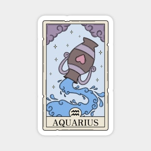 Aquarius card Magnet