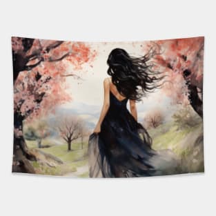 Muse of flowers Tapestry