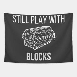 still play with blocks Tapestry