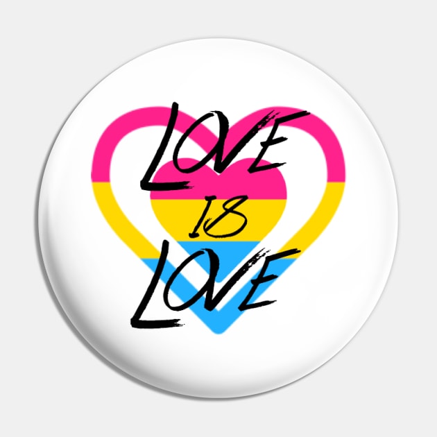 Love is Love - Pan Pride Pin by mareescatharsis