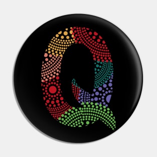 Q Aboriginal Art Pin