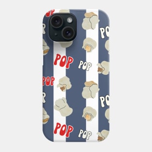 Retro Popcorn | Striped Popcorn Pattern Phone Case