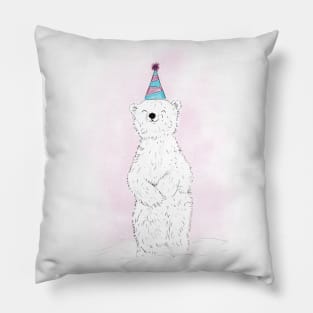 Party Polar Bear Pillow