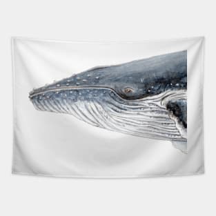 Humpback whale portrait Tapestry