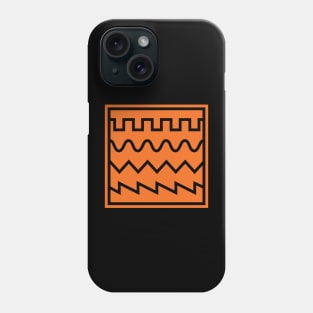 Synthesizer Waveforms Orange Phone Case