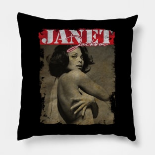 TEXTURE ART- JANET JACKSON IS QUEEN Pillow