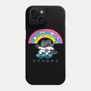 Very Cool Sensei Skater Cat Phone Case