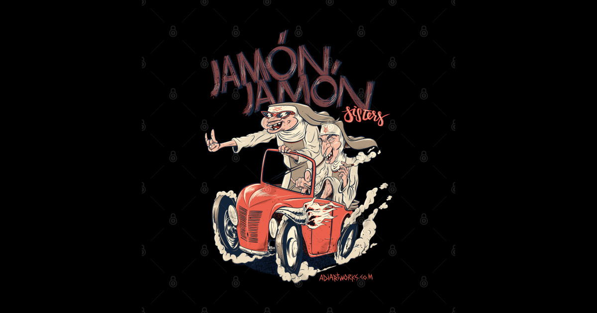 Jamon Jamon Sisters - Nun - Sticker | TeePublic