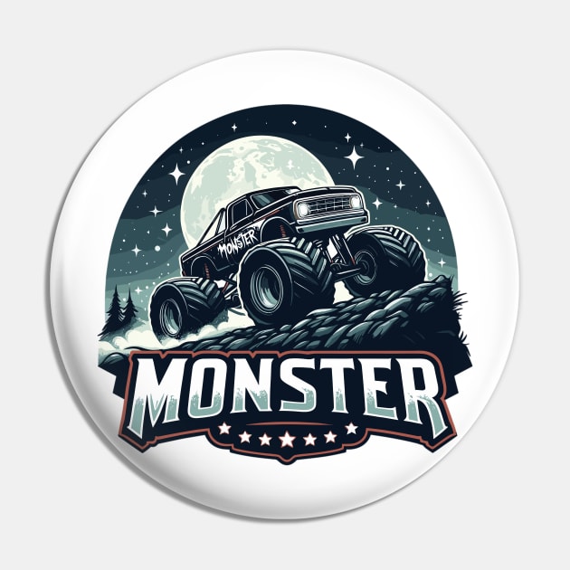 Monster Truck Pin by Vehicles-Art