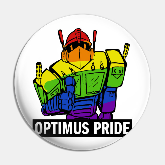 Optimus Pride Lesbian Pin Teepublic
