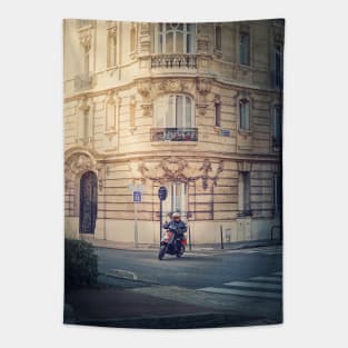 motorcycle driver Tapestry