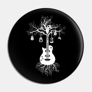 Acoustic Guitar Tree Guitarist Musician Women Men Pin