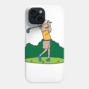 Retired Golf Golfer Grandpa Phone Case