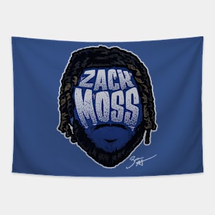 Zack Moss Indianapolis Player Silhouette Tapestry