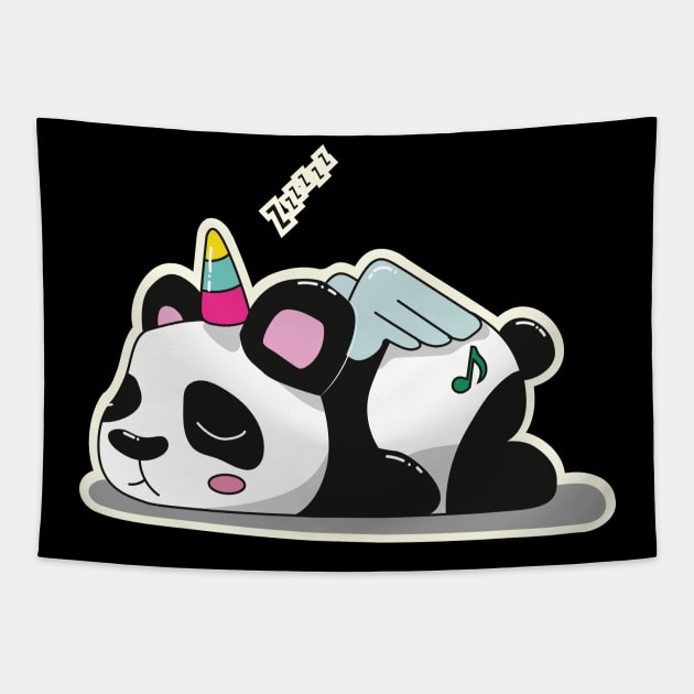 Sleeping Pandacorn Tapestry by Ciwa