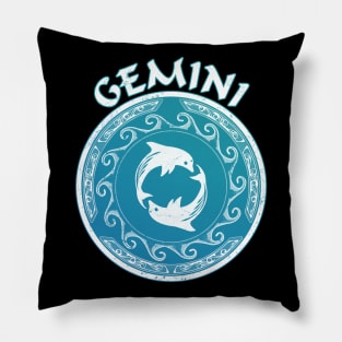 Gemini Dolphins Pillow