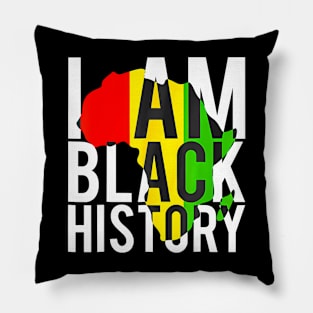 I Am Black History Month African American Pride Celebration Pillow