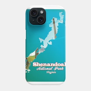 Shenandoah National Park map Phone Case