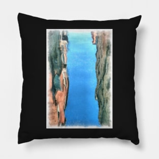 Reflection in a Rio, Venice, Italy Pillow