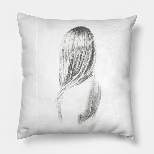 I Can't See You Pillow by Peter Ricq