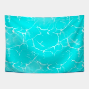 Aqua Ocean Waves Tapestry