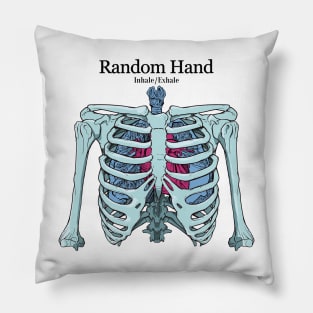 Random Hand Inhale Exhale Pillow