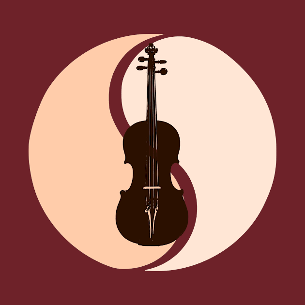 Violin Yin and Yang by OneStopNerdShop