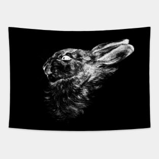 Rabbit - white Tapestry