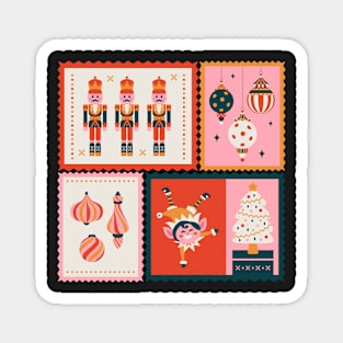 Christmas stamps 2 Magnet