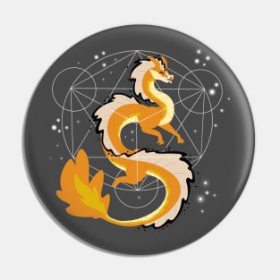 Livs pentagram dragon Pin