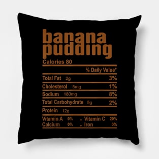 Banana Pudding Nutrition Facts Family Matching Pillow