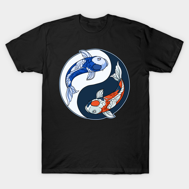 Koi Fish Yin Yang Japanese Koi Pond - Koi Fish - T-Shirt