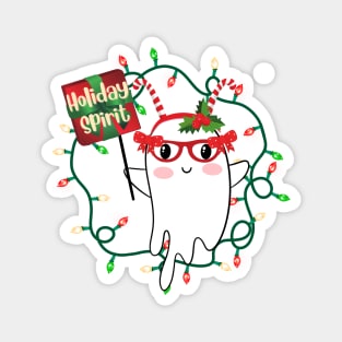 Holiday Spirit Holiday Winter Ghost Magnet