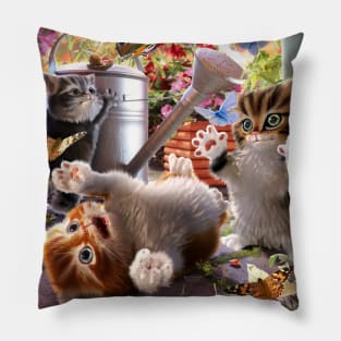 Kitten Playtime Pillow