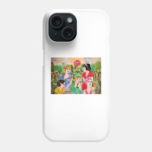 Women in the garden Phone Case