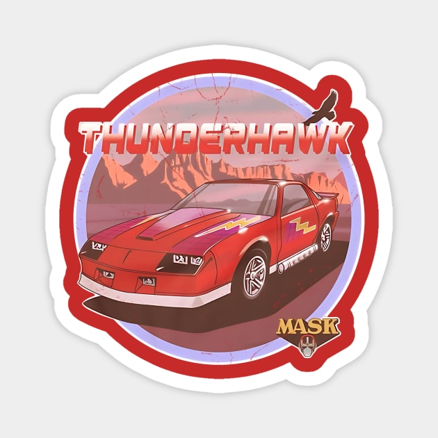 ThunderHawk Retro Car Transformations Magnet by AFTERxesH